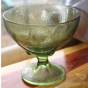 Gorgeous Mid Century Hazel Atlas Colony Square Pattern Pedestal Candy Dish.